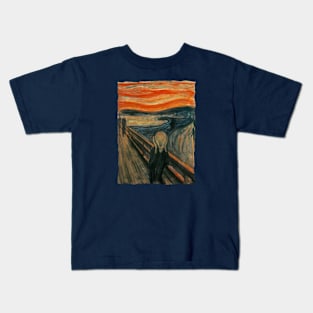 The Scream by Edvard Munch Kids T-Shirt